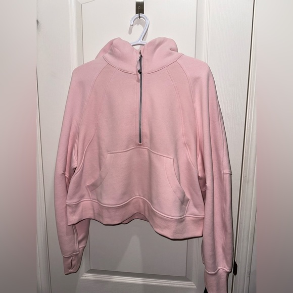 ‼️SOLD‼️ Lululemon Scuba Oversized Half-Zip Hoodie FLUSH PINK - Picture 1 of 5